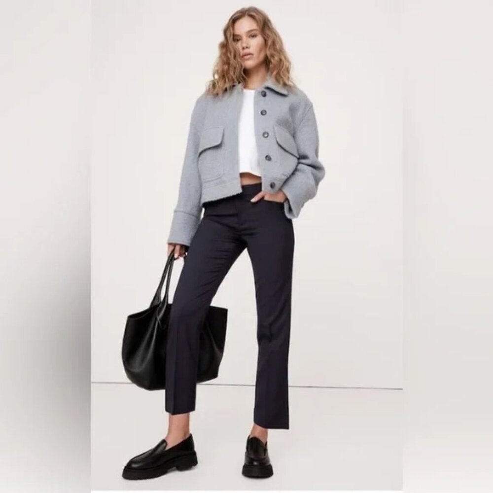Banana Republic Siena Slim Italian Wool Ankle Pant